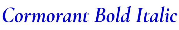 Cormorant Bold Italic fonte